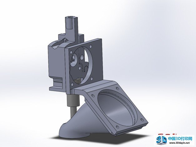 帶風扇風道和支架的MakerGear M2擠出機