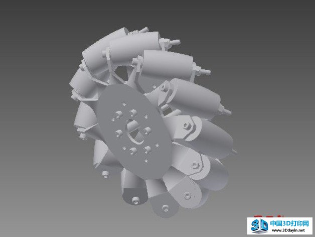 完全可打印的萬向輪3D模型