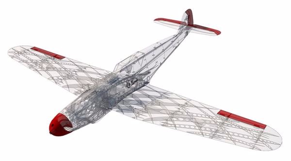 BF109戰機比例模型 3D打印還原二戰故事