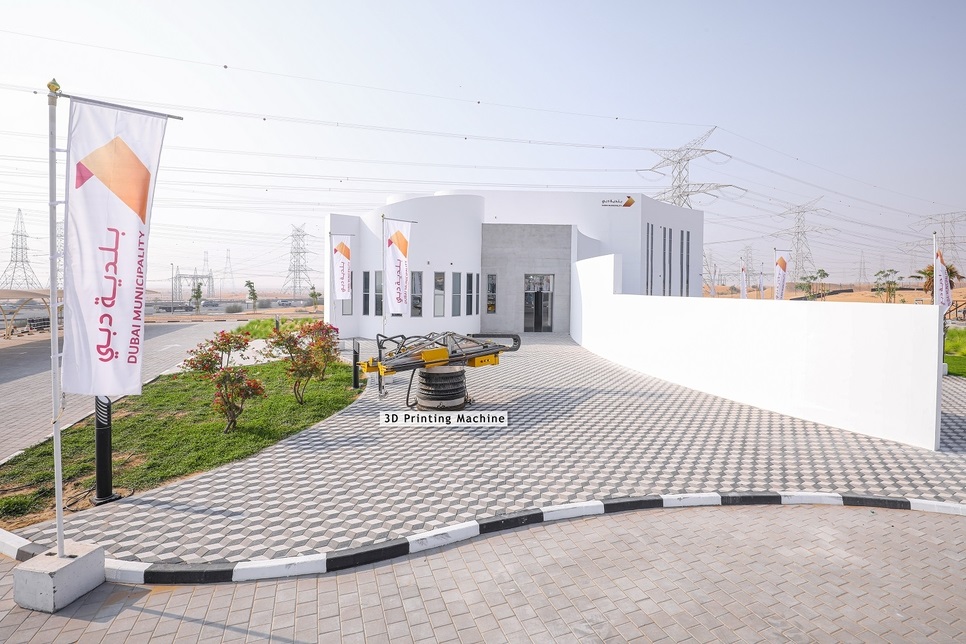 位于迪拜Al Warsan的3D打印的兩層建筑外觀 位于迪拜Al Warsan的3D打印的兩層建筑外觀