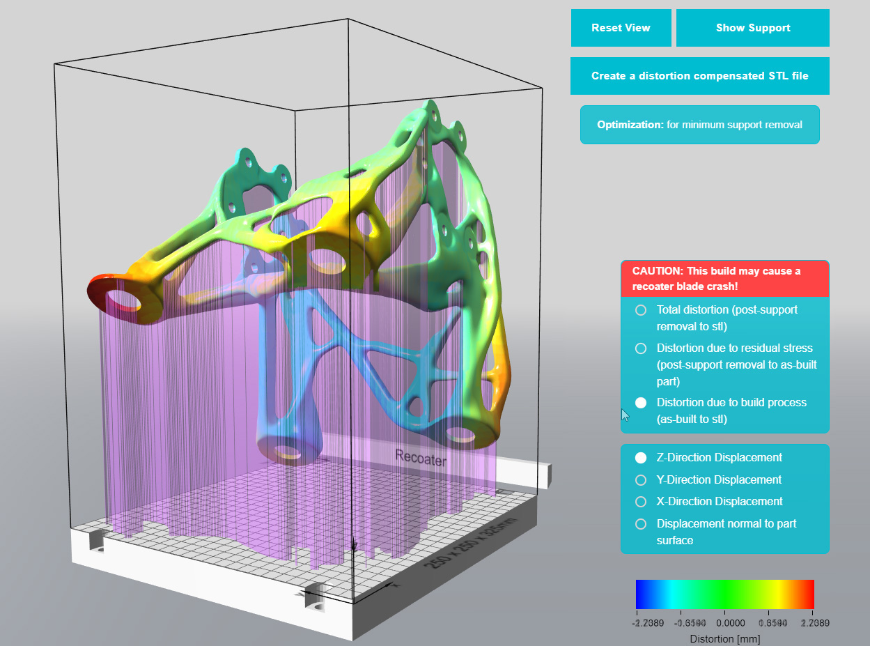 Atlas3D能夠快速定向零件并添加支撐結構,以最小化DMLS中的變形 Atlas3D能夠快速定向零件并添加支撐結構,以最小化DMLS中的變形