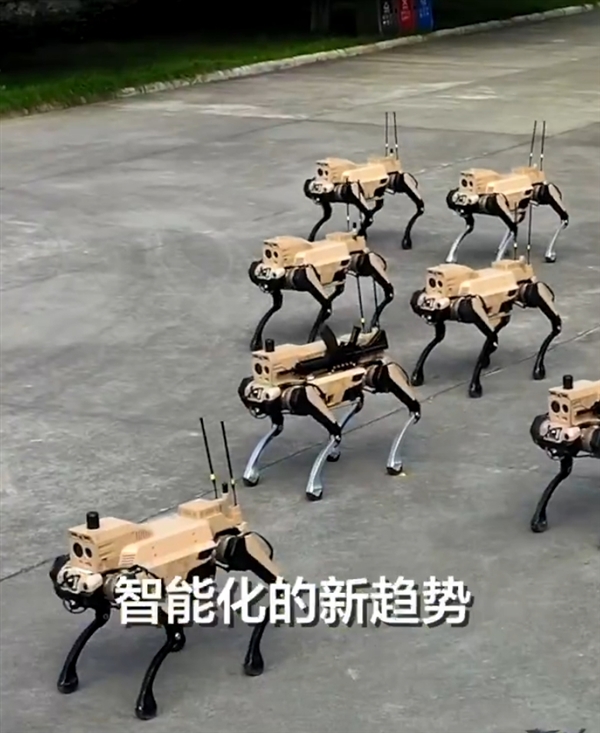 中國造出機器狼群兵器 :頭狼、射手、輔助 多角色協同作戰